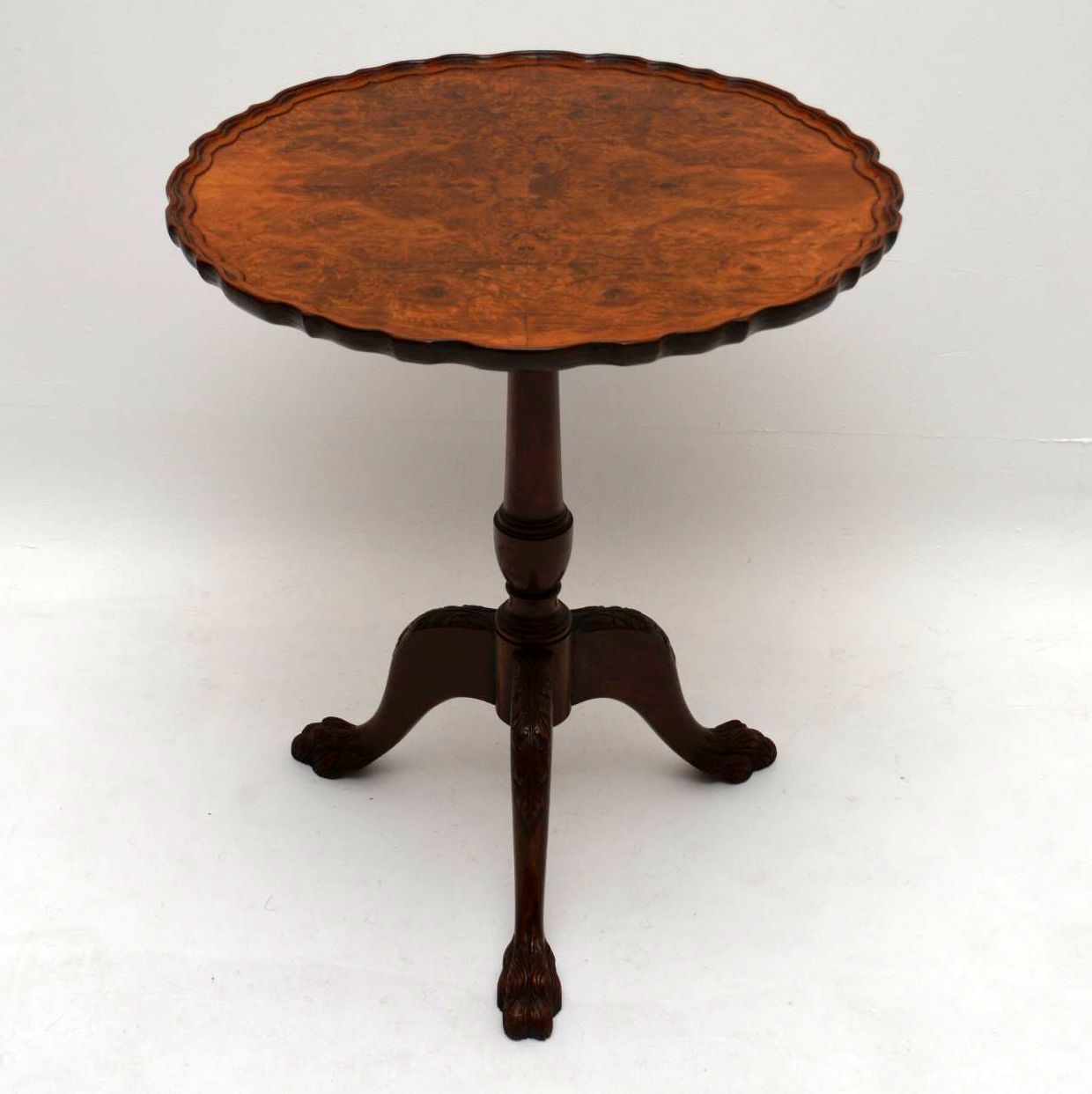 Antique Burr Walnut Snap Top Table (1 of 1) Antique Burr Walnut Snap Top Table (1 of 1)