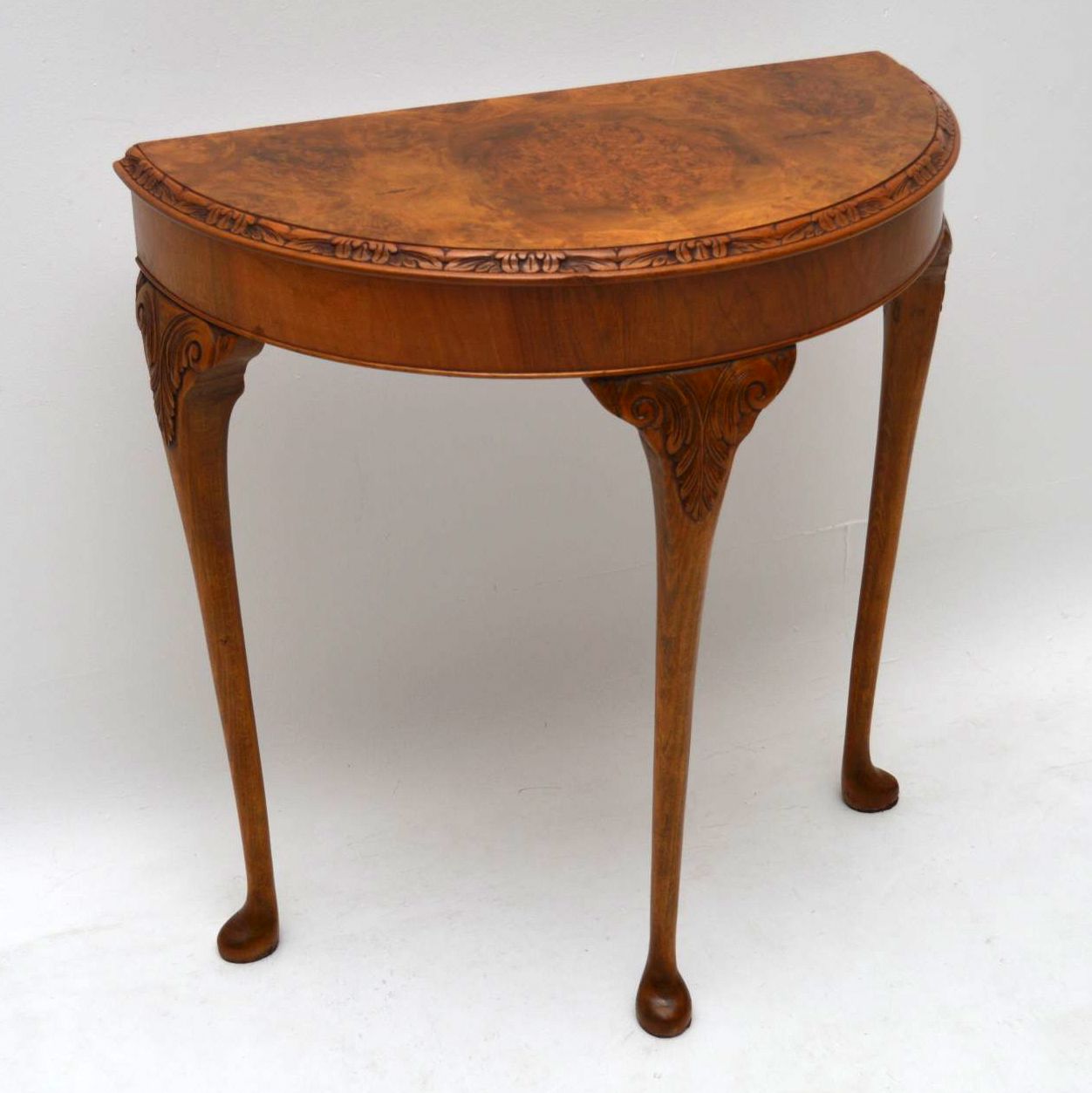 Burr Walnut Console Side Table c.1930 (1 of 1) Burr Walnut Console Side Table c.1930 (1 of 1)