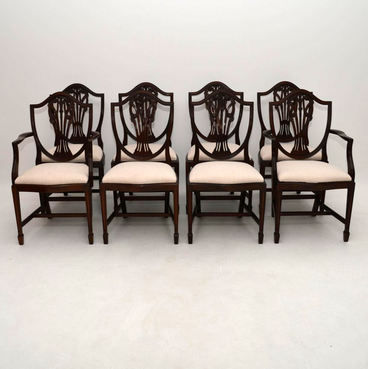 Set of 8 Adam Style Mahogany Dining Chairs (1 of 1) Set of 8 Adam Style Mahogany Dining Chairs (1 of 1)
