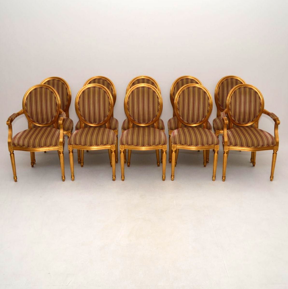 Set of Ten Antique French Style Giltwood Dining Chairs (1 of 1) Set of Ten Antique French Style Giltwood Dining Chairs (1 of 1)