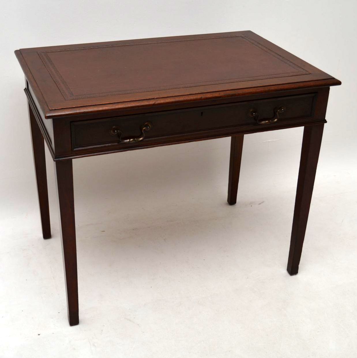 Antique Edwardian Mahogany Writing Table / Desk (1 of 1) Antique Edwardian Mahogany Writing Table / Desk (1 of 1)