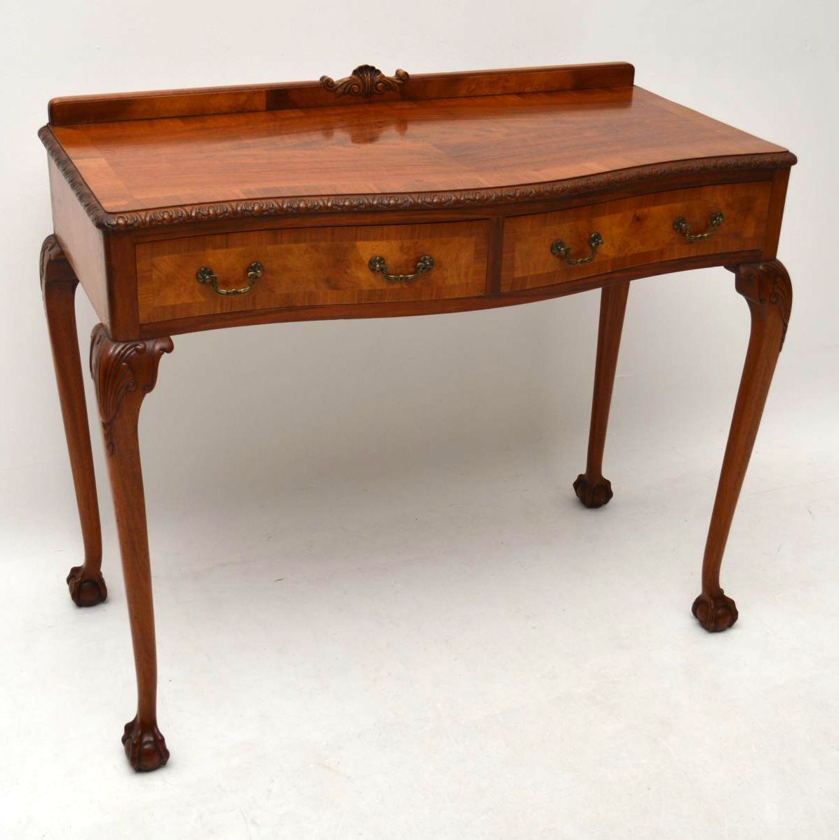 Walnut Server / Console Table c.1920 (1 of 1) Walnut Server / Console Table c.1920 (1 of 1)