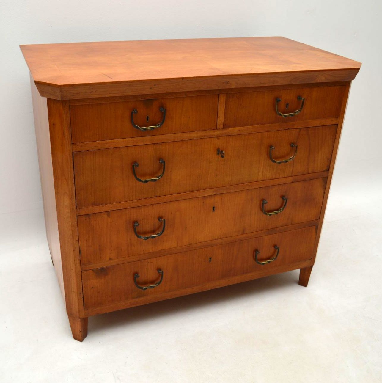 Antique Swedish Satin Birch Chest of Drawers c.1890 (1 of 1) Antique Swedish Satin Birch Chest of Drawers c.1890 (1 of 1)