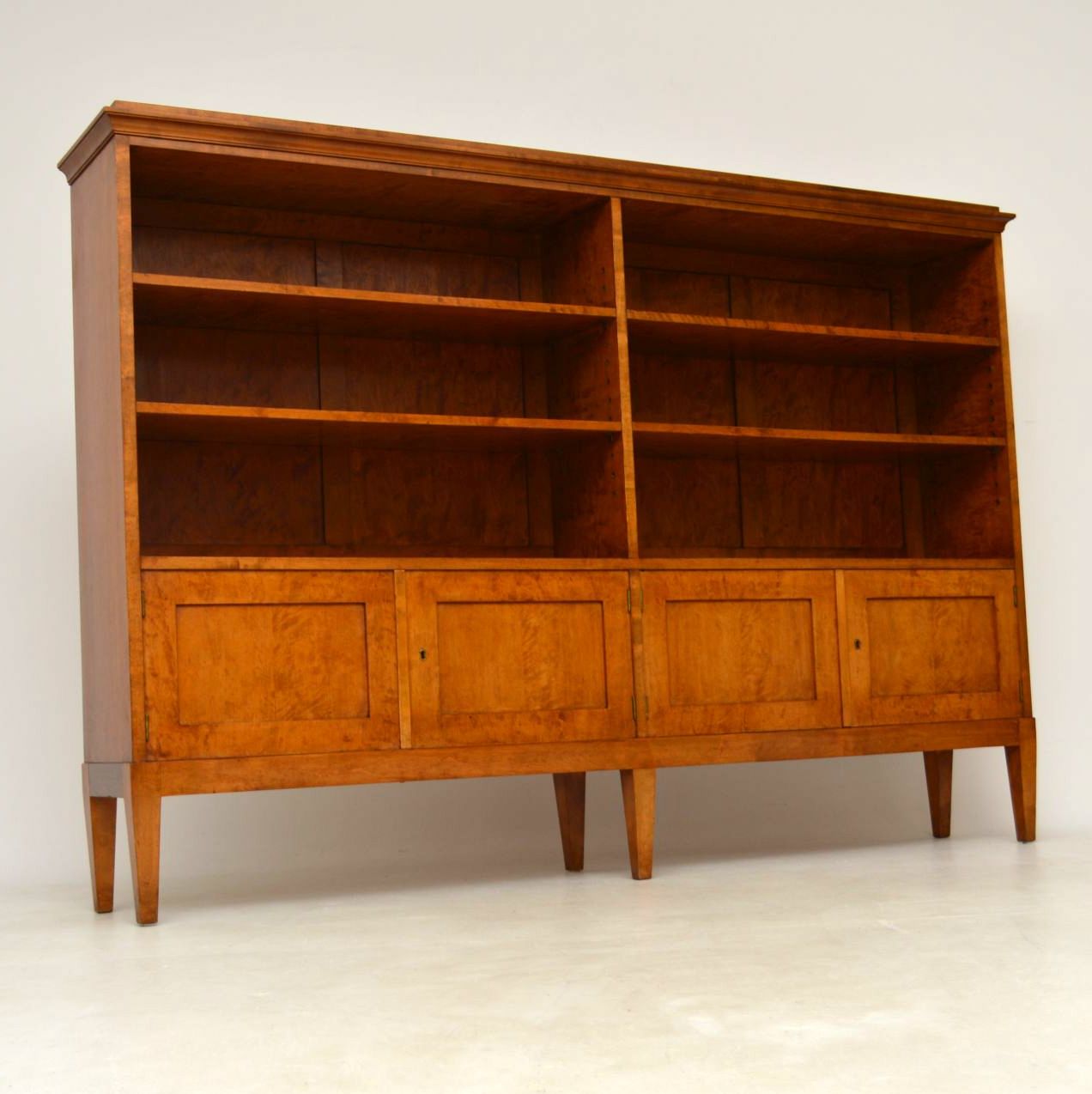 Antique Swedish Satin Birch Bookcase (1 of 1) Antique Swedish Satin Birch Bookcase (1 of 1)