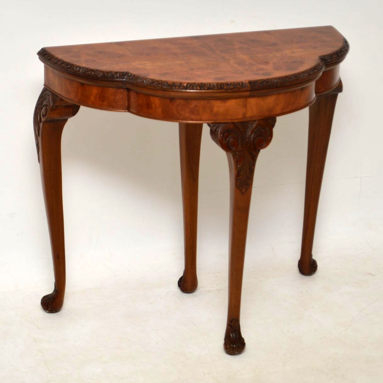 Burr Walnut Card Table c.1920 (1 of 1) Burr Walnut Card Table c.1920 (1 of 1)