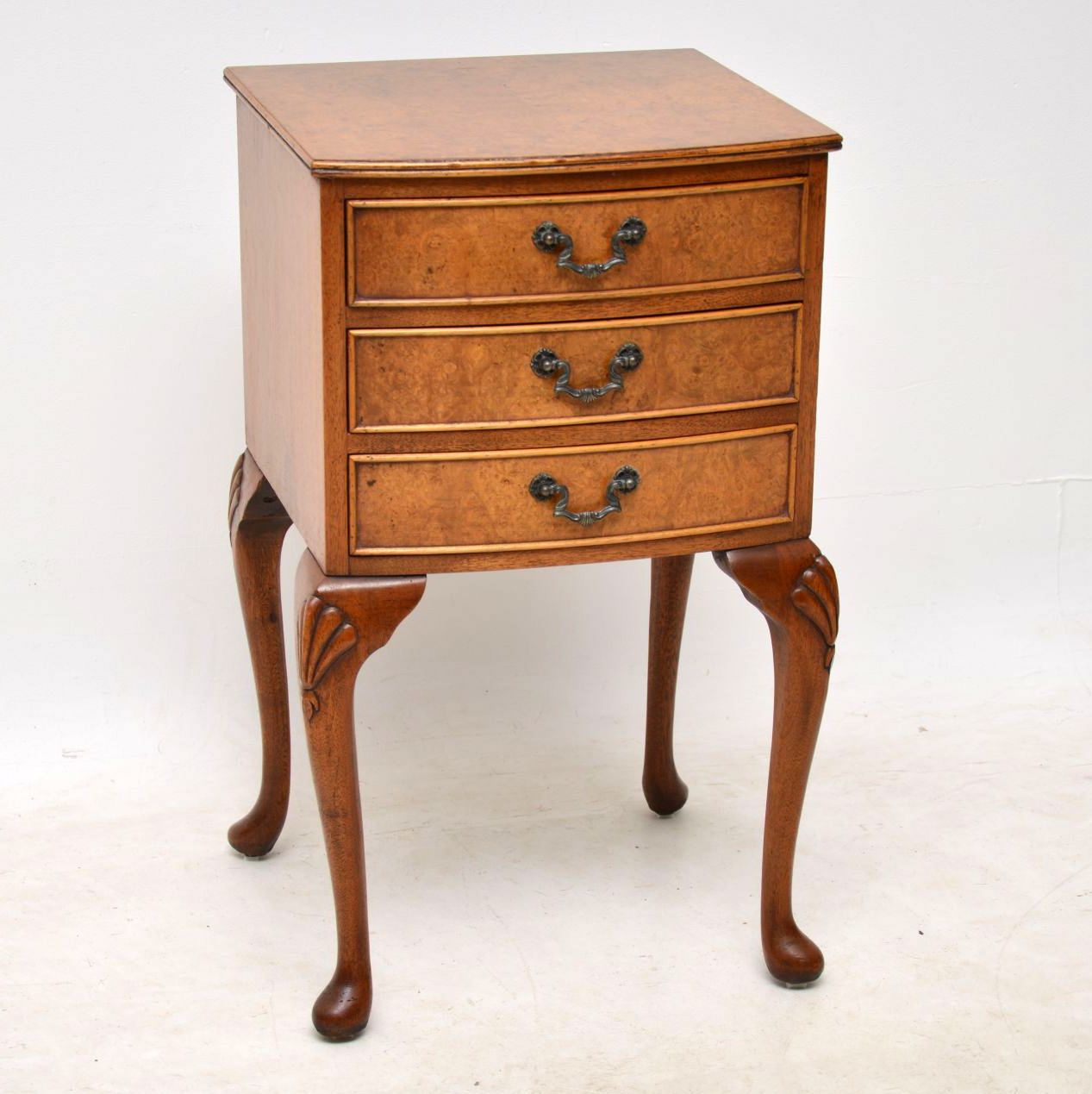 Burr Walnut Bedside Cabinet c.1930 (1 of 1) Burr Walnut Bedside Cabinet c.1930 (1 of 1)