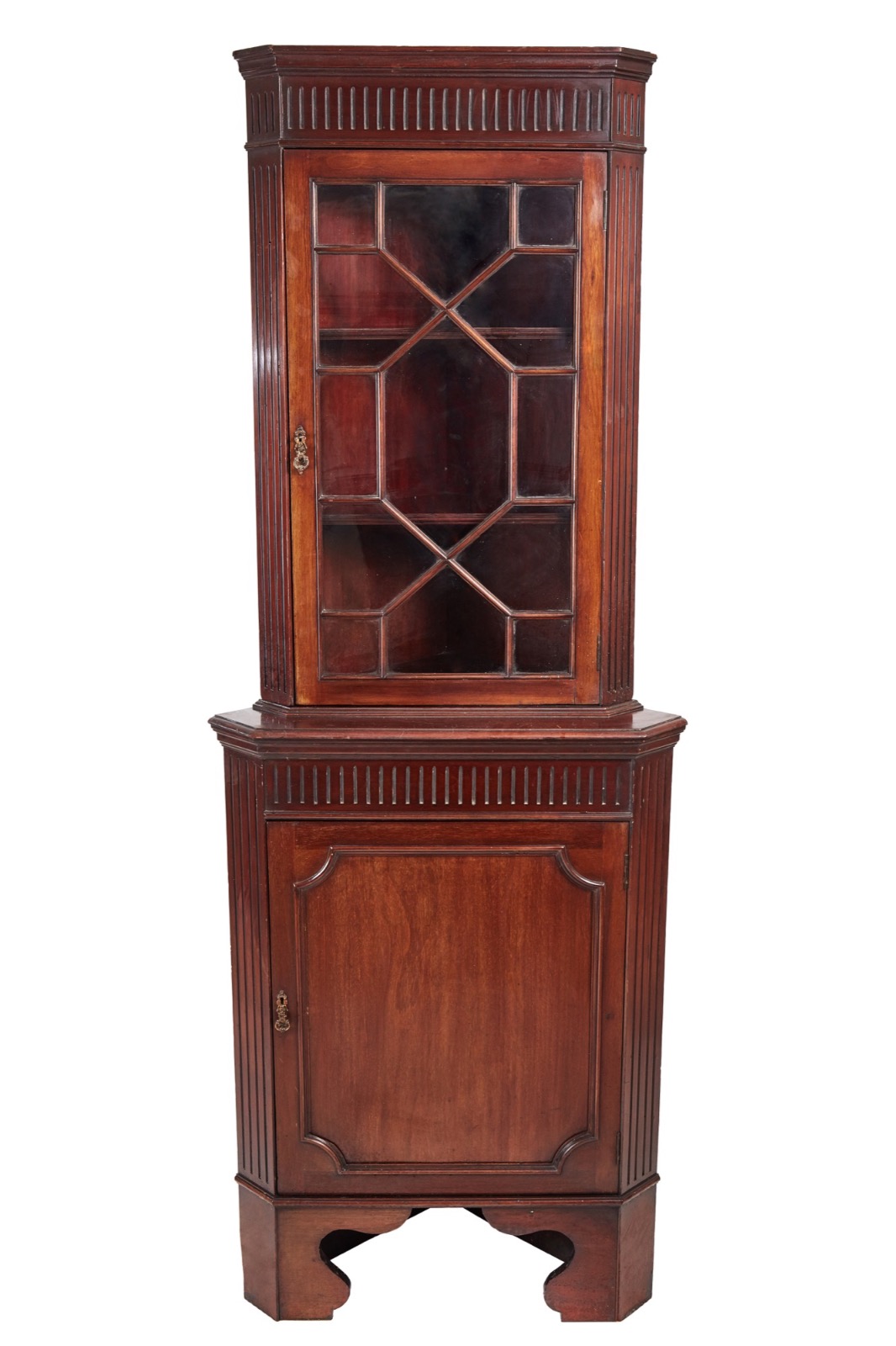 Edwardian Mahogany Glazed Corner Cabinet c.1910 (1 of 1) Edwardian Mahogany Glazed Corner Cabinet c.1910 (1 of 1)
