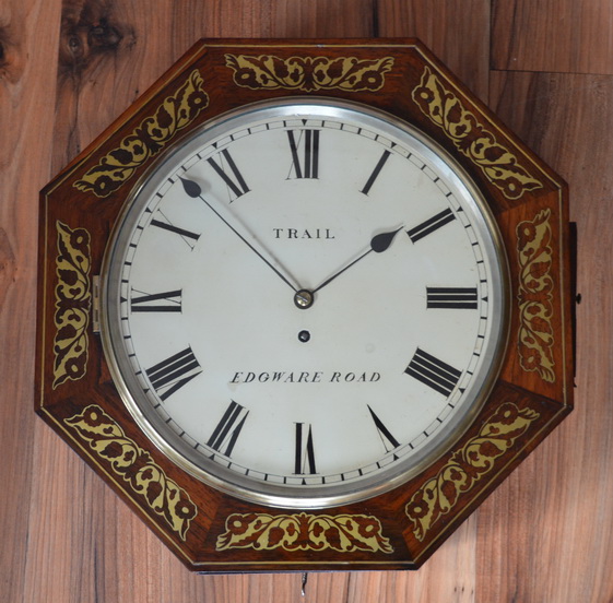 English Fusee Octagonal Wall Clock (1 of 1) English Fusee Octagonal Wall Clock (1 of 1)