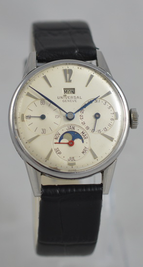 Universal Geneve Full Calendar Wristwatch c.1944 (1 of 1) Universal Geneve Full Calendar Wristwatch c.1944 (1 of 1)