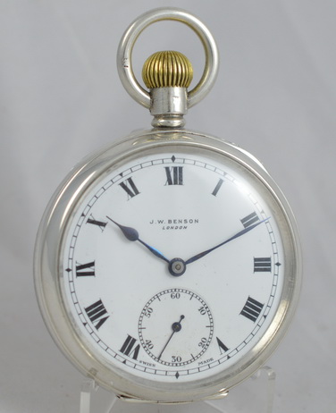 1937 JW Benson, Silver Pocket Watch (1 of 1) 1937 JW Benson, Silver Pocket Watch (1 of 1)
