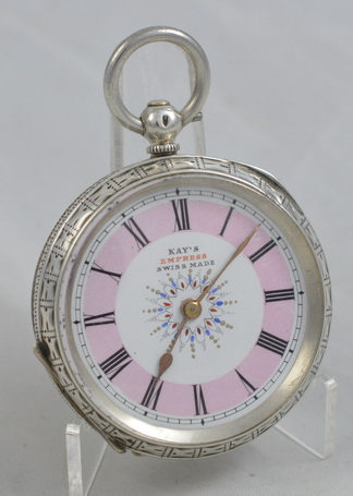 Kays 'Empress' Silver Ladies Pocket Watch (1 of 1) Kays 'Empress' Silver Ladies Pocket Watch (1 of 1)