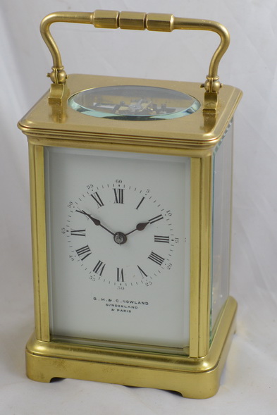 Full Size Brass Carriage Clock c.1895 (1 of 1) Full Size Brass Carriage Clock c.1895 (1 of 1)