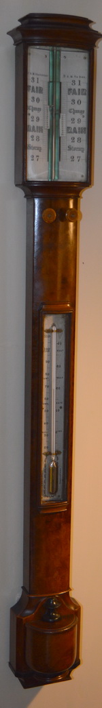 Georgian Bow Fronted Stick Barometer (1 of 1) Georgian Bow Fronted Stick Barometer (1 of 1)