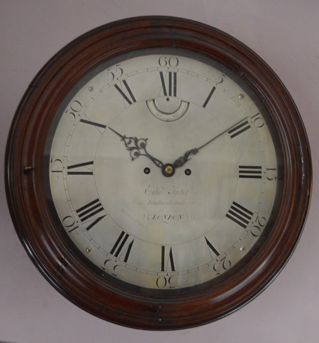 Rare English Twin Fusee 18th Century Dial Clock (1 of 1) Rare English Twin Fusee 18th Century Dial Clock (1 of 1)