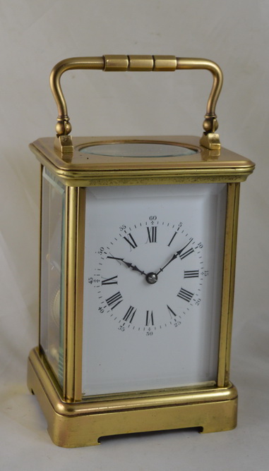French Brass Cased Striking Carriage Clock c.1890 (1 of 1) French Brass Cased Striking Carriage Clock c.1890 (1 of 1)