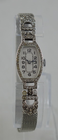 Silver & Marcasite Ladies Cocktail Watch (1 of 1) Silver & Marcasite Ladies Cocktail Watch (1 of 1)
