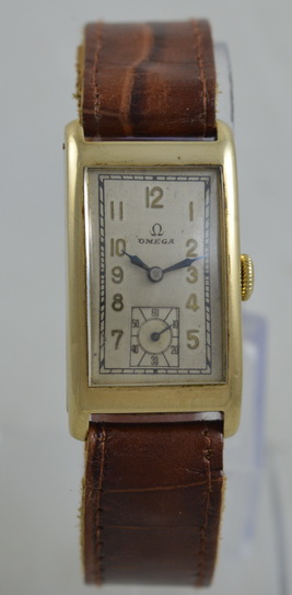 1937 Omega 9K Gold 'Tank', Caliber T17 (1 of 1) 1937 Omega 9K Gold 'Tank', Caliber T17 (1 of 1)