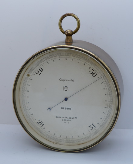 Short & Mason Aneroid Barometer c.1895 (1 of 1) Short & Mason Aneroid Barometer c.1895 (1 of 1)
