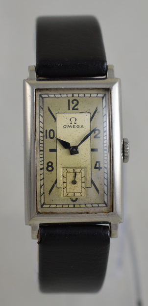 1938 Omega Stainless Steel 'Tank' Wristwatch (1 of 1) 1938 Omega Stainless Steel 'Tank' Wristwatch (1 of 1)