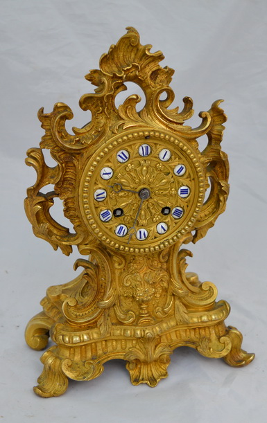 French Gilt Ormolu Mantel Clock, Dellatrez, Paris (1 of 5) French Gilt Ormolu Mantel Clock, Dellatrez, Paris (1 of 5)
