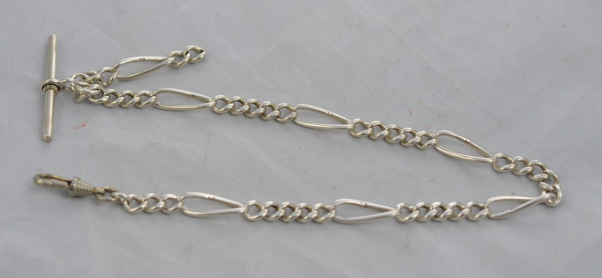 Silver Fancy Link Watch Chain (1 of 1) Silver Fancy Link Watch Chain (1 of 1)