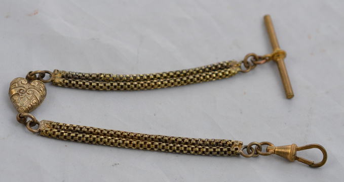 Base Metal Pocket Watch Chain c.1920 (1 of 1) Base Metal Pocket Watch Chain c.1920 (1 of 1)