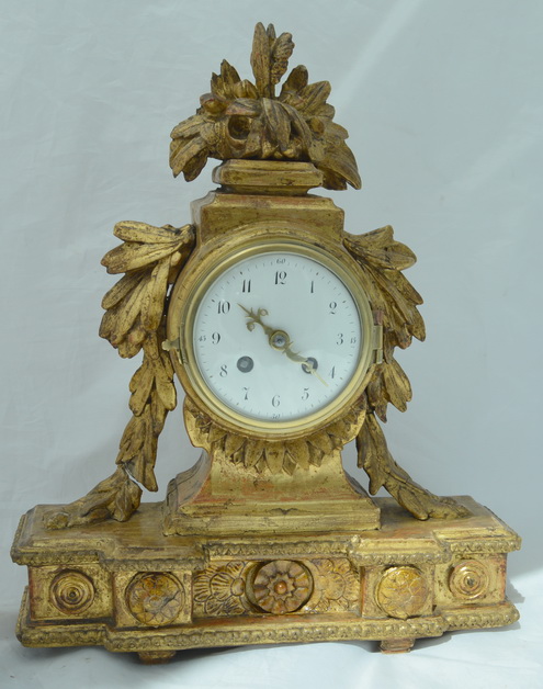 French Giltwood Mantel Clock (1 of 1) French Giltwood Mantel Clock (1 of 1)