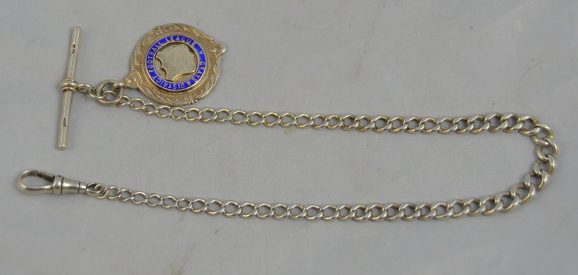 Silver Pocket Watch Chain 1930 (1 of 1)