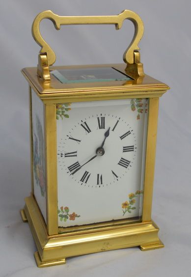 Porcelain Panelled Carriage Clock c.1890 (1 of 1) Porcelain Panelled Carriage Clock c.1890 (1 of 1)