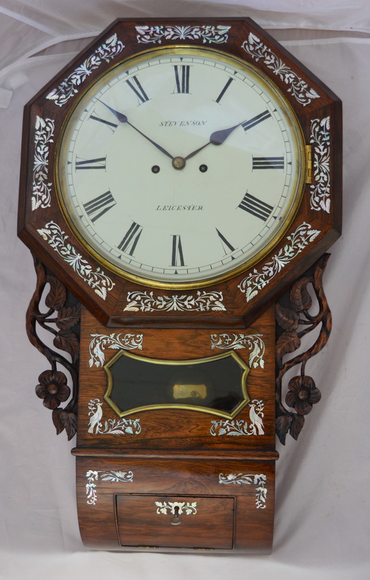 Twin Fusee Dropdial Wall Clock, Leicester (1 of 1) Twin Fusee Dropdial Wall Clock, Leicester (1 of 1)