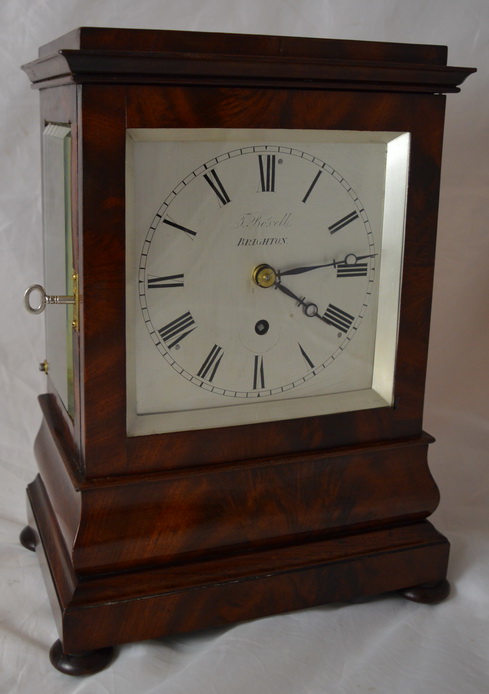 Antique English Fusee Library / Table Clock T Boxell Brighton (1 of 1) Antique English Fusee Library / Table Clock T Boxell Brighton (1 of 1)