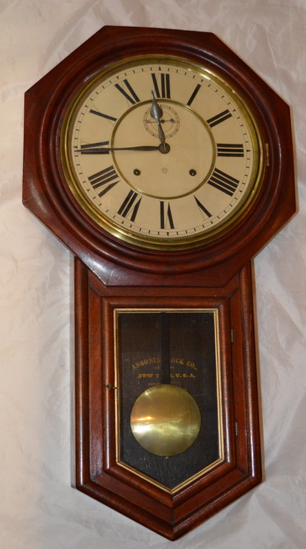 Ansonia Dropdial Regulator Wall Clock (1 of 1) Ansonia Dropdial Regulator Wall Clock (1 of 1)