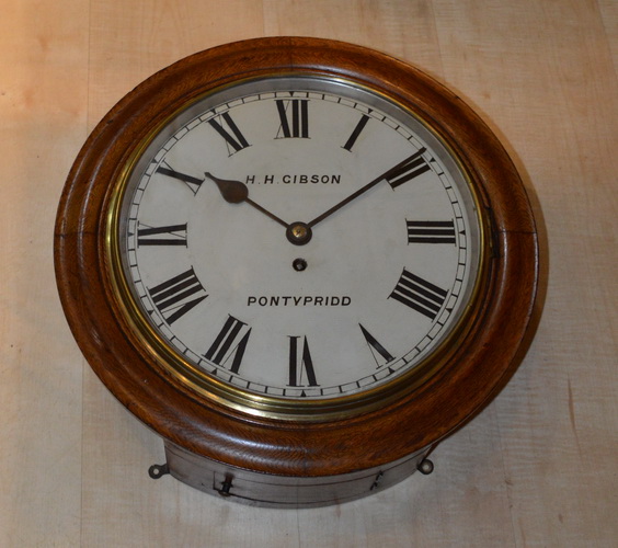 H Gibson of Pontypridd Fusee Dial Clock c.1895 (1 of 1) H Gibson of Pontypridd Fusee Dial Clock c.1895 (1 of 1)