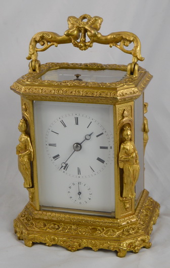 French Antique Carriage Clock by Japy Freres with Caryatids (1 of 1) French Antique Carriage Clock by Japy Freres with Caryatids (1 of 1)