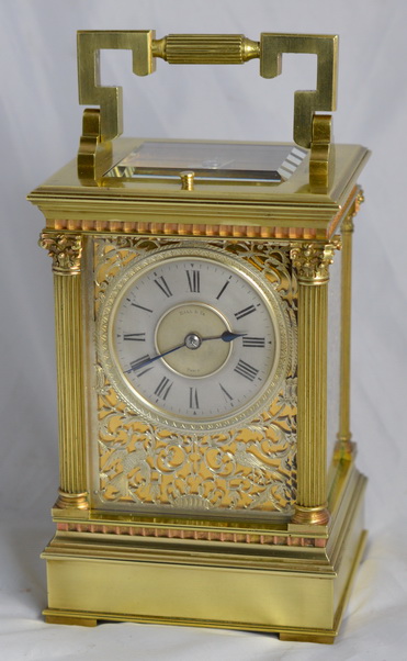 Antique Fretted Panelled Striking Carriage Clock (1 of 1) Antique Fretted Panelled Striking Carriage Clock (1 of 1)