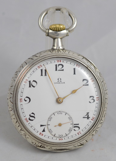 Silver Omega Pocket Watch c.1913 (1 of 1) Silver Omega Pocket Watch c.1913 (1 of 1)
