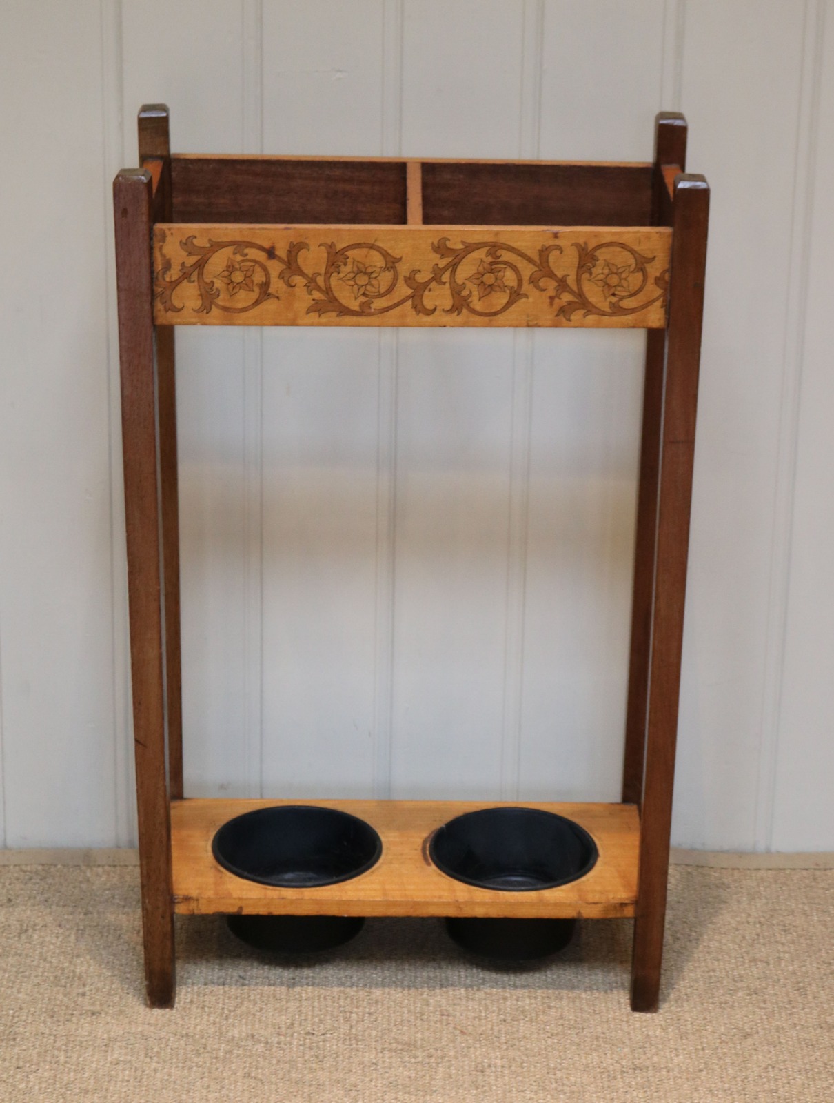 Inlaid Maple Stick / Umbrella Stand c.1910 (1 of 8)