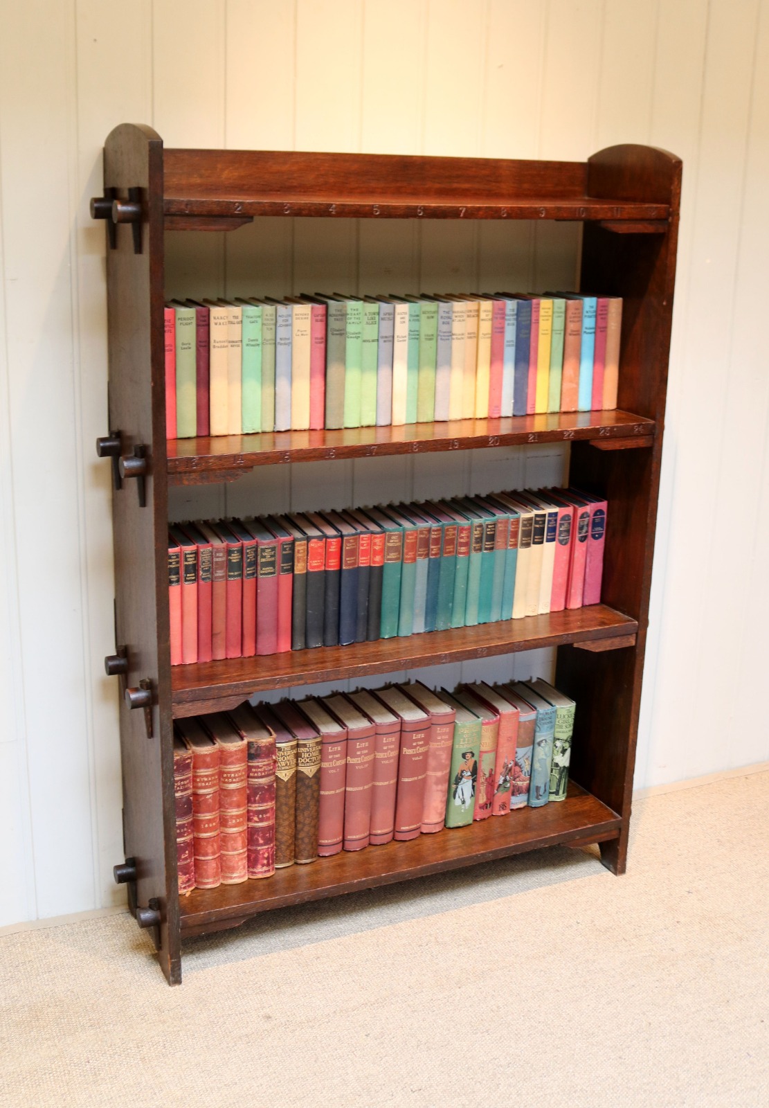 Arts & Crafts Oak Open Bookshelves (1 of 7) Arts & Crafts Oak Open Bookshelves (1 of 7)