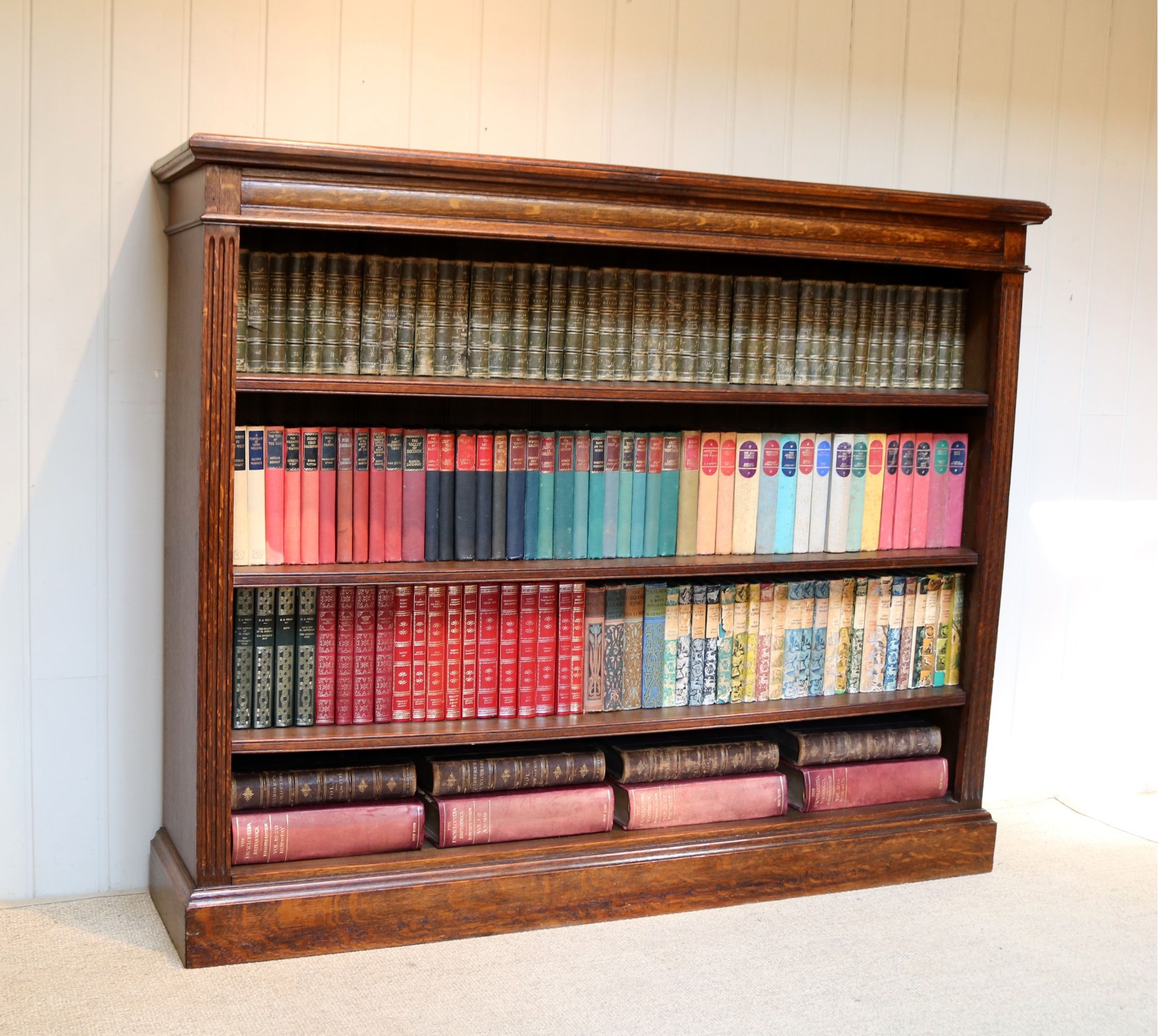 Solid Oak Open Bookcase c.1910 (1 of 8) Solid Oak Open Bookcase c.1910 (1 of 8)