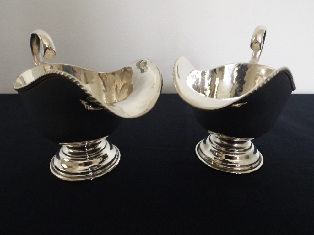 Georgian Sheffield Plate Sauce Boats c.1810 (1 of 9) Georgian Sheffield Plate Sauce Boats c.1810 (1 of 9)