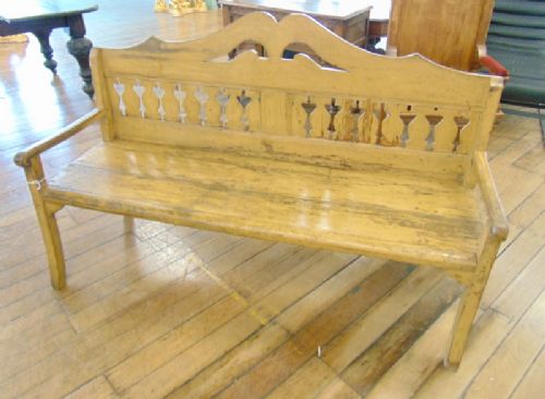 Painted Hall Bench c.1900 (1 of 1) Painted Hall Bench c.1900 (1 of 1)