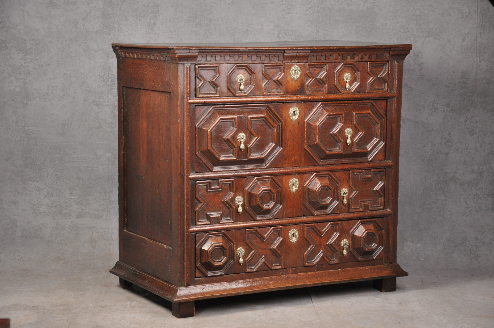 17th Century Geometric Chest of Drawers (1 of 12)