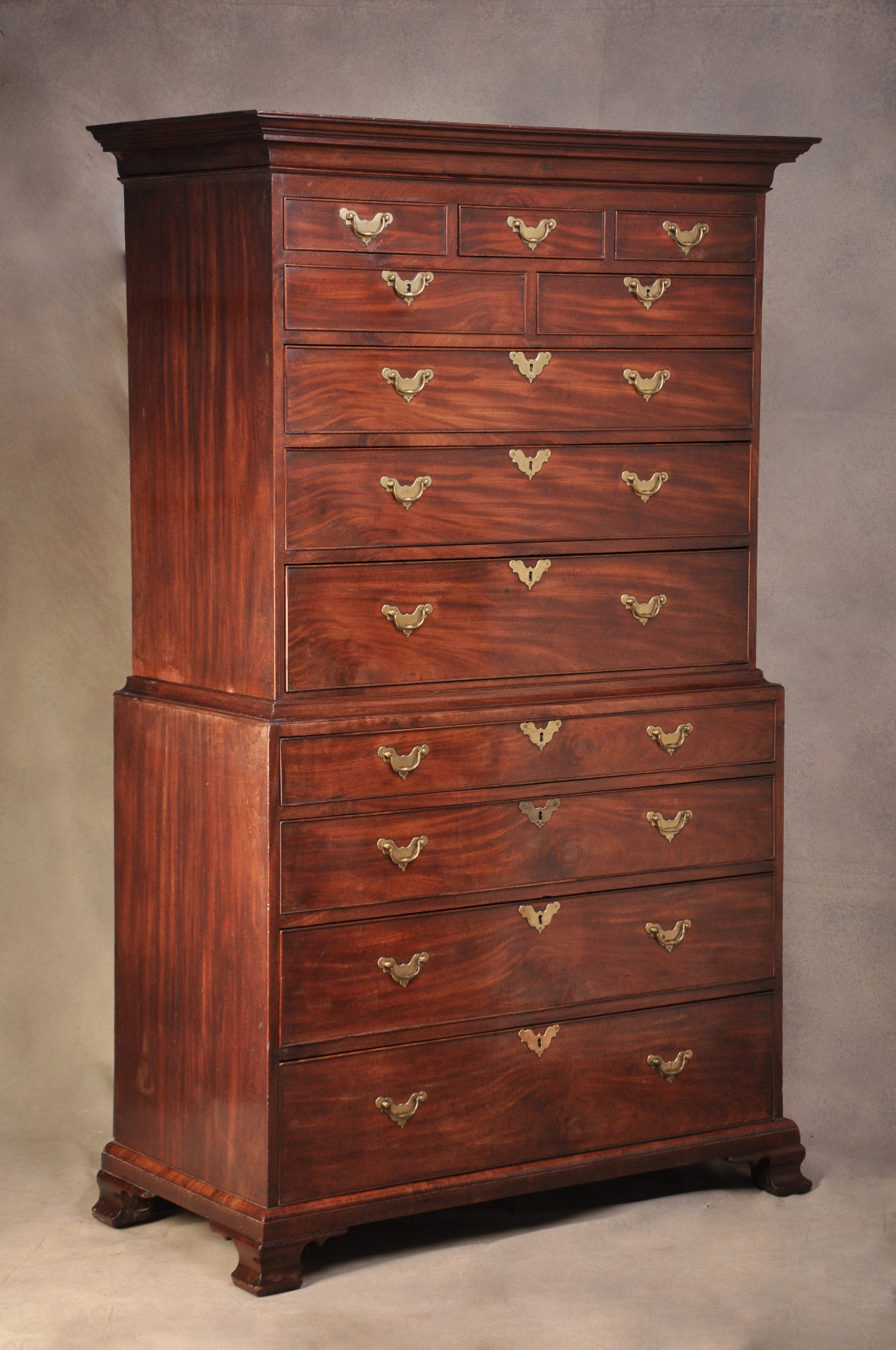 18th Century Mahogany Chest on Chest (1 of 8)