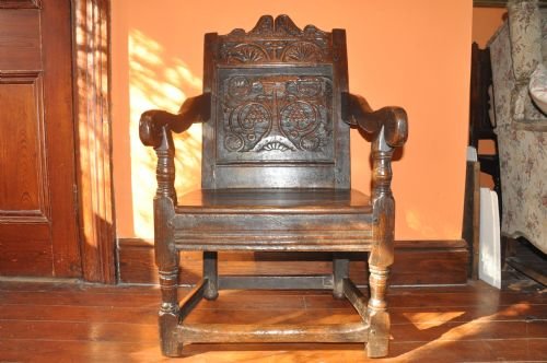 Oak Wainscot Chair c.1680 (1 of 5)
