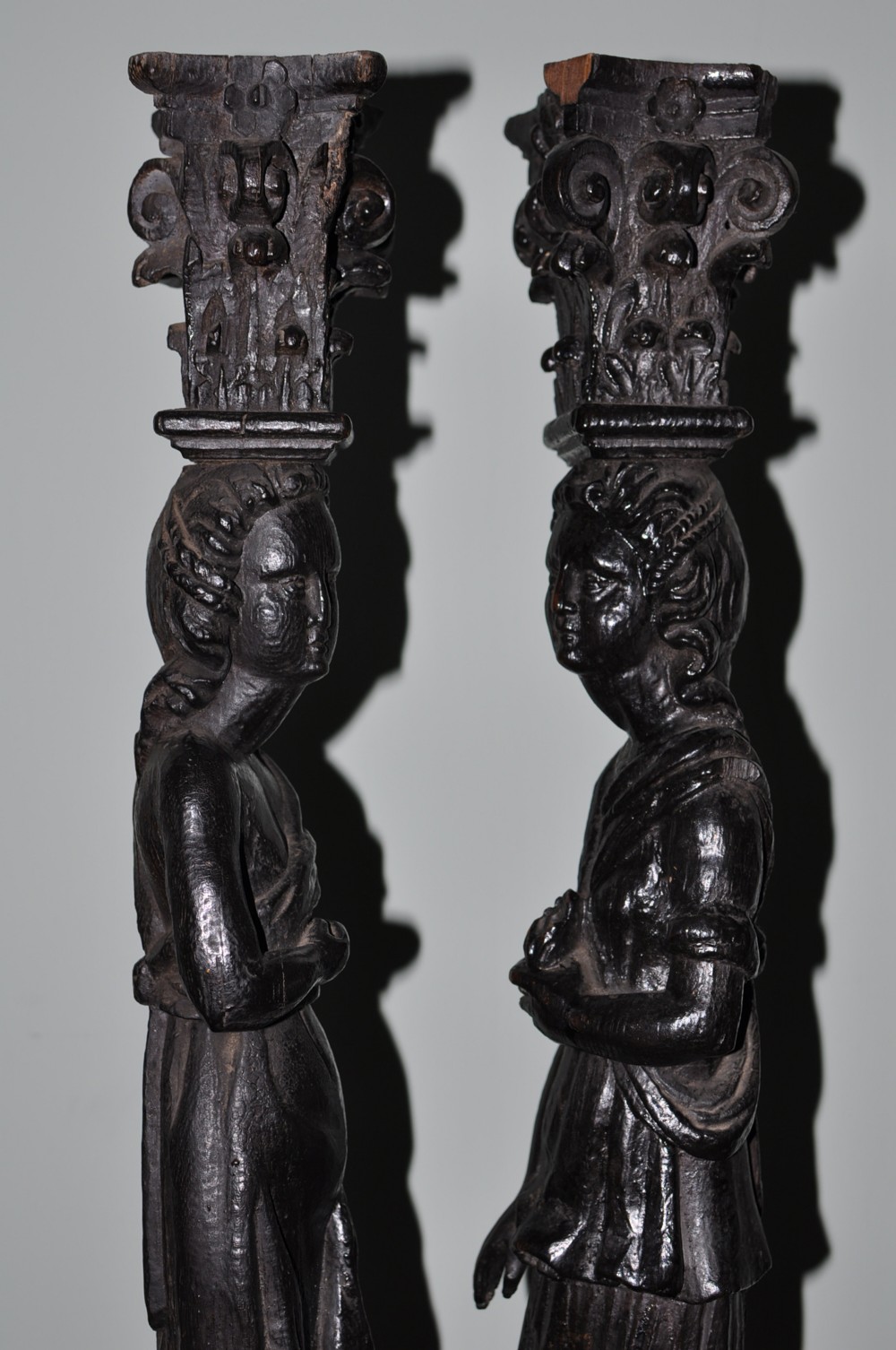 Pair of Carved Oak Cryatids c.1580 (1 of 6)