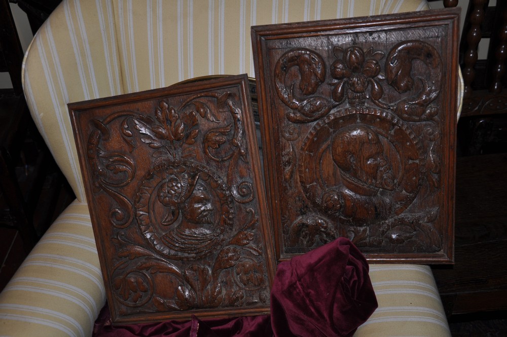 Pair of Romayne Heads c.1640 (1 of 4)