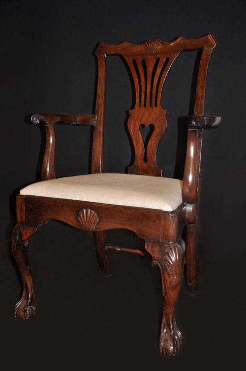 18th Century Mahogany Chippendale Armchair c.1750 (1 of 1) 18th Century Mahogany Chippendale Armchair c.1750 (1 of 1)