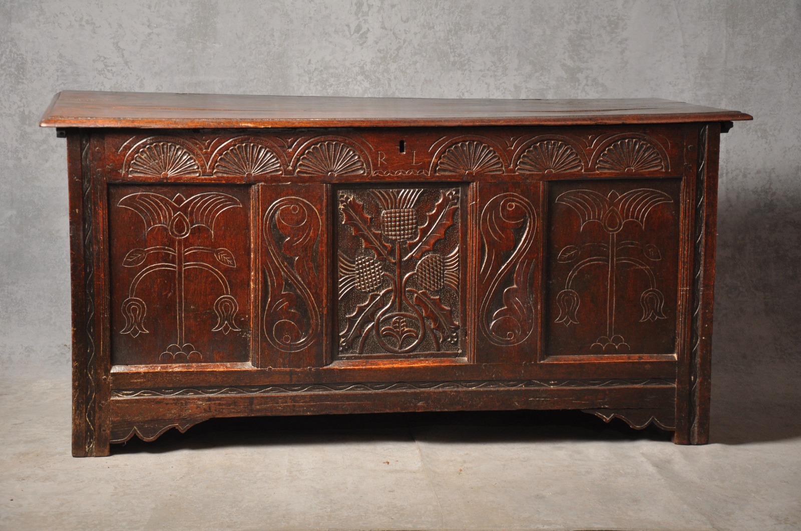 17th Century Oak Coffer (1 of 7)