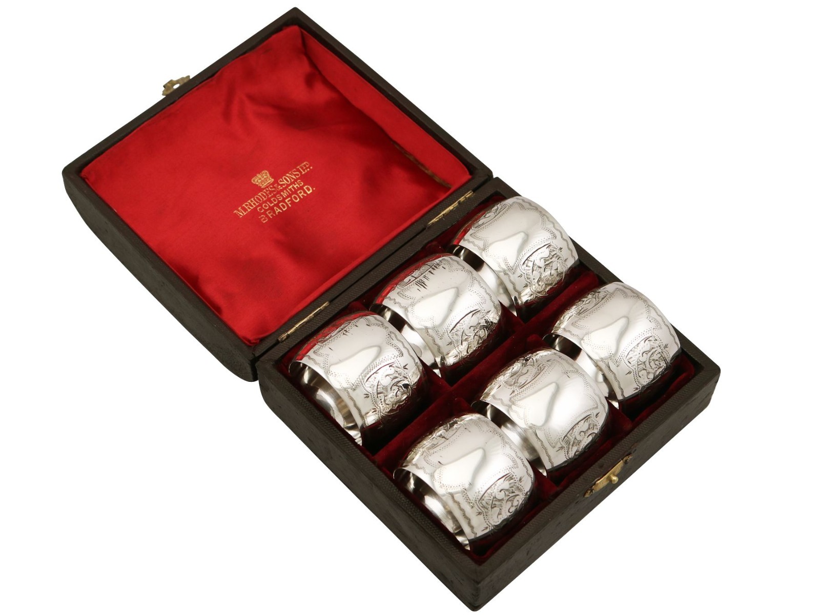 Sterling Silver Napkin Rings Set of Six - Antique Victorian 1896 (1 of 12) Sterling Silver Napkin Rings Set of Six - Antique Victorian 1896 (1 of 12)