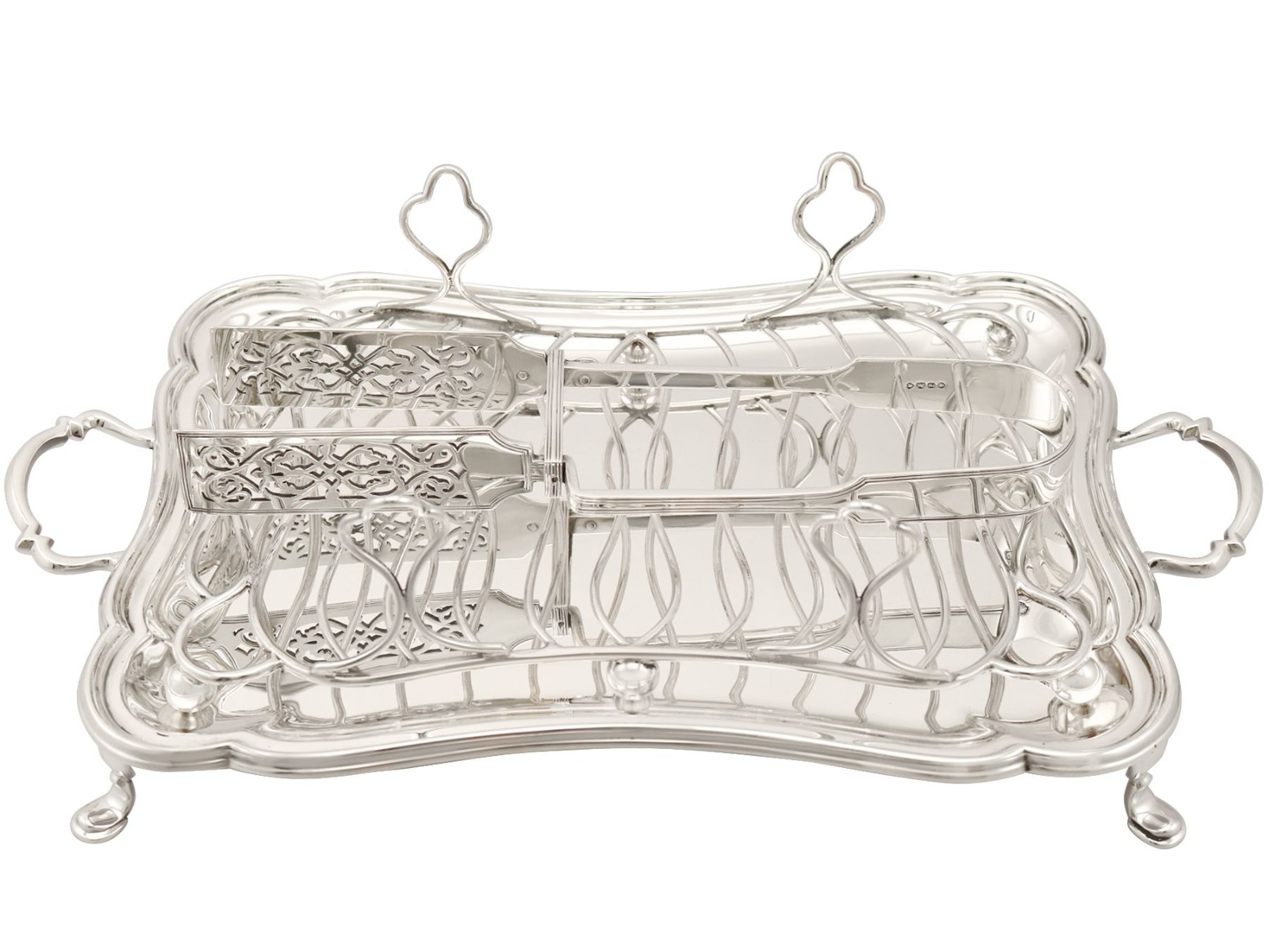 Sterling Silver Asparagus Dish - Antique (1 of 15) Sterling Silver Asparagus Dish - Antique (1 of 15)